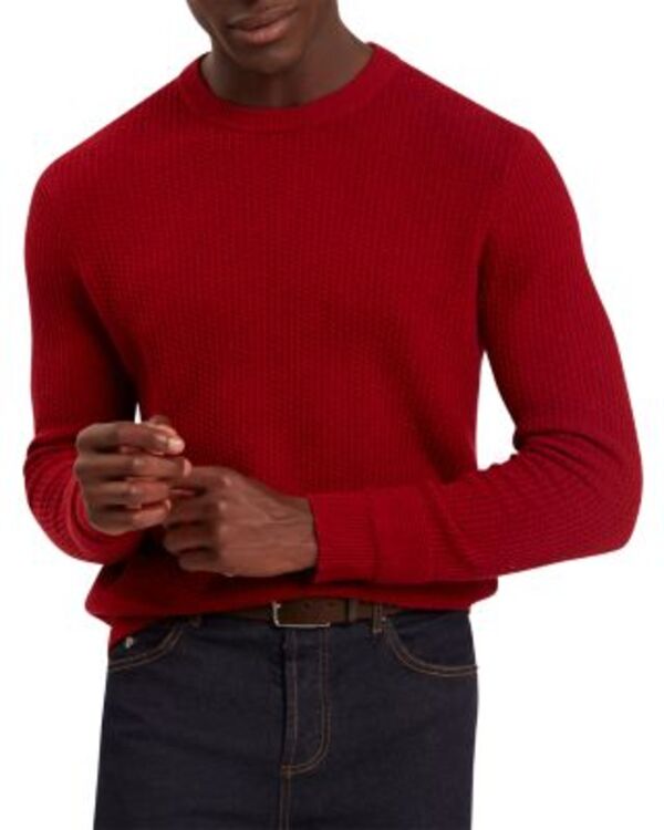 テッドベーカー メンズ アウター ニット・セーター クルーネック Ted Baker Leocadi Crewneck Sweatered レッド