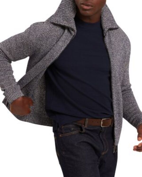 テッドベーカー メンズ アウター 編み物・プルオーバー 照明ランプのど頚 Ted Baker Varink Funnel Neck Zip Sweater Taupe トープ