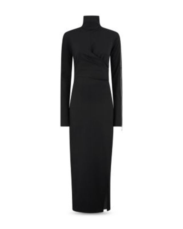 ジ アティコ レディース トップス ワンピース ミディ THE ATTICO Zip Sleeve Midi Dress Black ブラック|ReVida 店