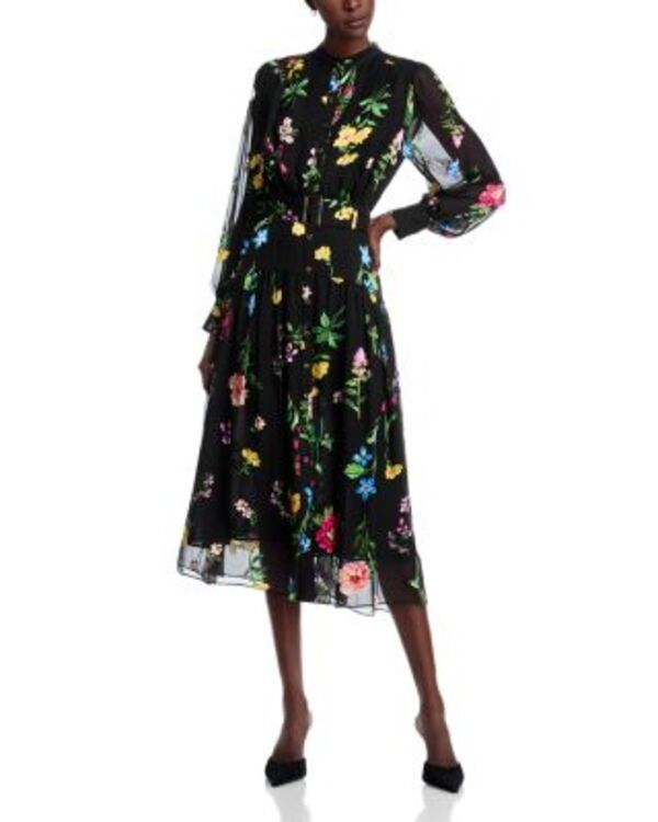 エリータハリ レディース トップス ワンピース Elie Tahari The Janice Dress Noir Denim Garden デニム｜ReVida 店