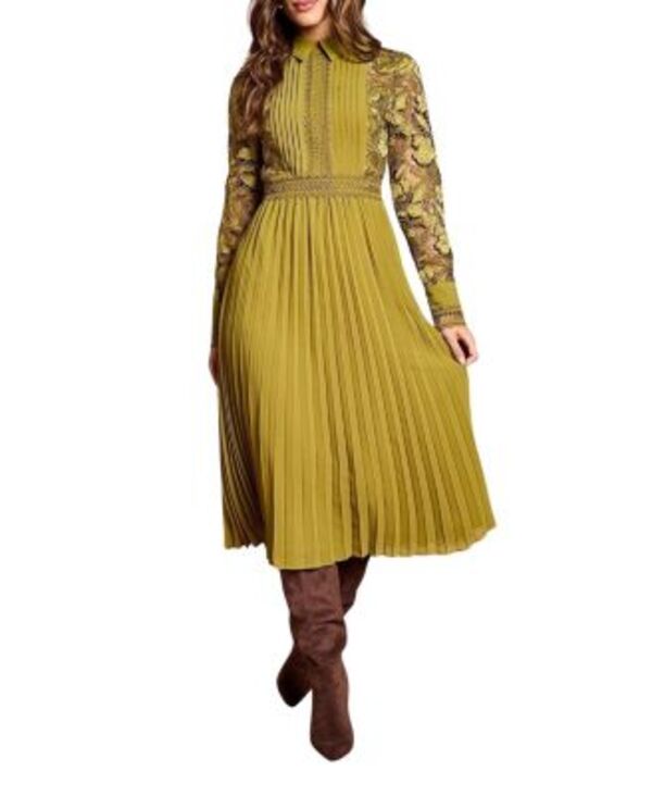 コースト レディース トップス ワンピース ミディ シャツ Coast Long Sleeve Midi Shirt Dress Olive オリーブ