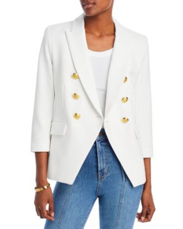 ヴェロニカ ベアード レディース アウター ジャケット・ブルゾン エンパイア Veronica Beard Empire Dickey Double Breasted Jacket White ホワイト