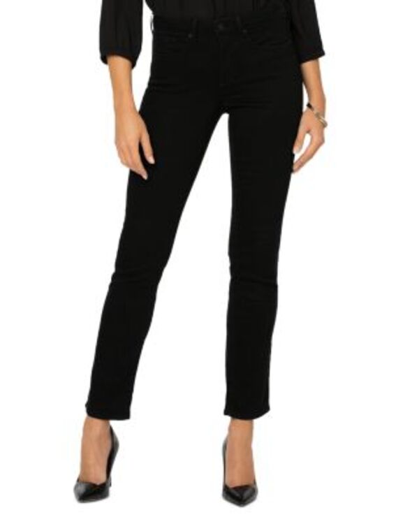 エヌワイディージェイ レディース ボトムス ジーンズズボン下 デニム NYDJ Sheri Slim Leg Jeans Black 黒いこと ボトムス-レディースファッション