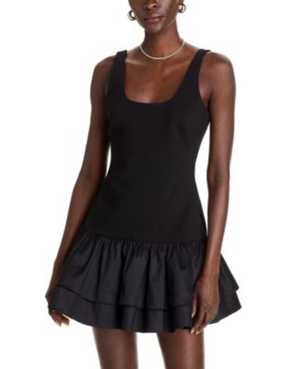 ライクリー レディース トップス ワンピース フリル LIKELY Marika Ruffledress Black ブラック