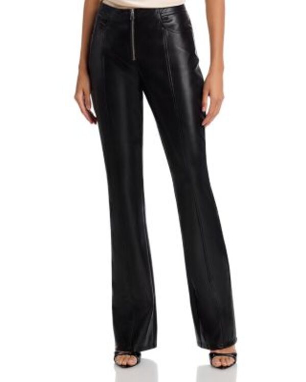 サンク ア セプト レディース ボトムス カジュアルパンツ レザー フェイクレザー Cinq ? Sept Sylvie Faux Leather Pants Black ブラック｜ReVida 店