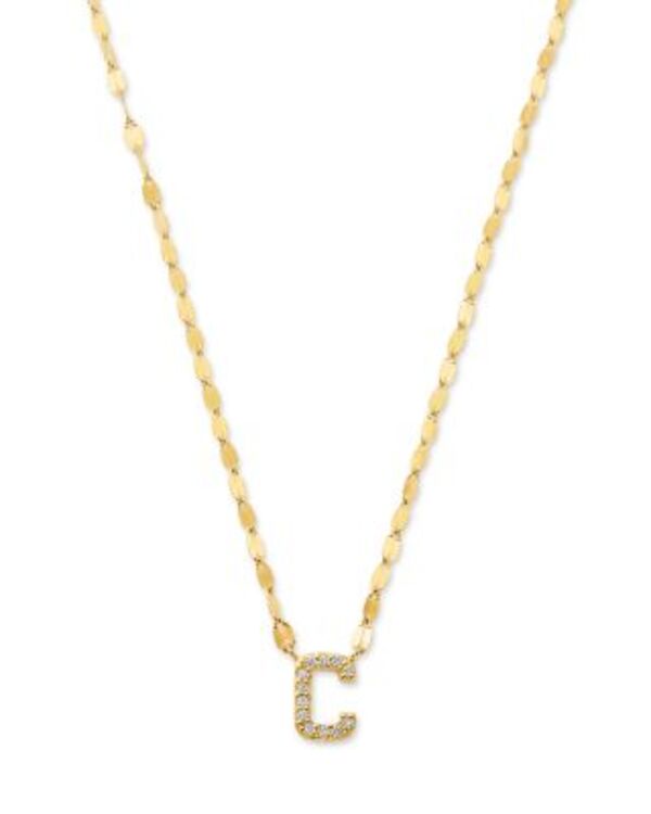 ラナ レディース アクセサリー ネックレス・チョーカー・ペンダントトップ レース LANA 14K Yellow Goldiamond Initial C Pendant Necklace 18\