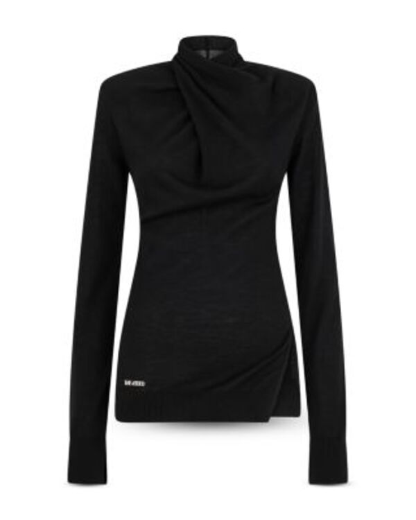 ジ アティコ レディース アウター ニット・セーター ウール THE ATTICO Wool Sweater Black ブラック|ReVida 店