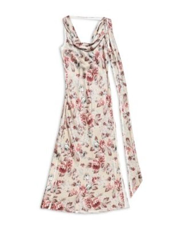 アクネ ストゥディオズ レディース トップス ワンピース フラワー柄 サテン フラワー Acne Studiosatin Floral Dress Multi Beige ベージュ