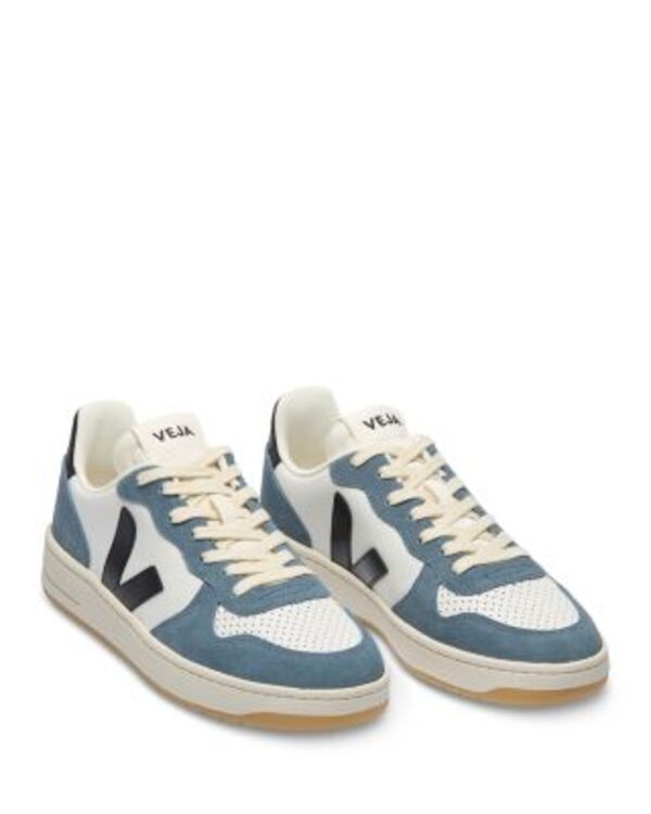 ヴェジャ メンズ シューズ スニーカー レザー VEJA Men's V-10 Low Top Leather Sneakers Black Clay ブラック