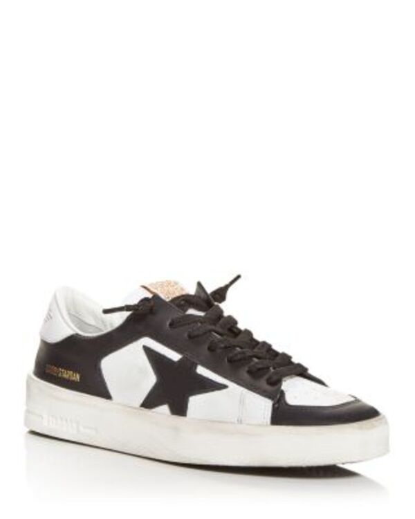 ゴールデングース メンズ トップス シャツ スニーカー Golden Goose Men'stardan Low Top Sneakers White/Black ホワイト｜ReVida 店