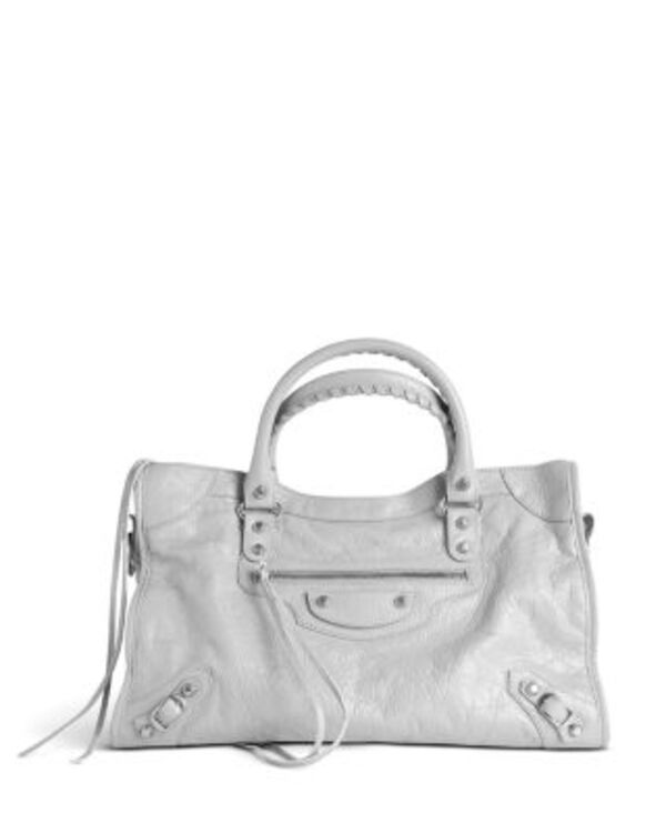 バレンシアガ レディース 御徒面子 Balenciaga Le City Bag Medium Light Grey 薄墨色