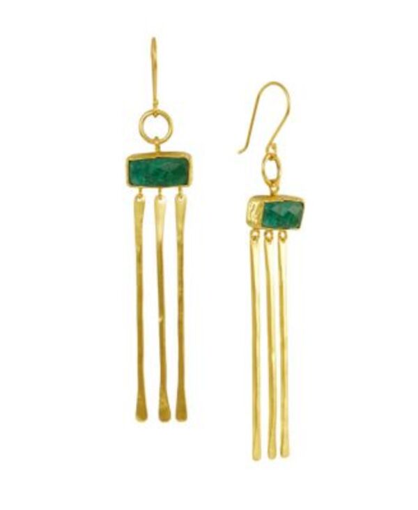オットマンハンズ レディース アクセサリー ピアス・イヤリング Ottoman Hands Yasmin Drop Earrings Green グリーン