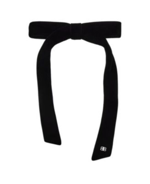 バレンシアガ レディース バッグ Balenciaga Holli Thin Hair Bow Black/Shiny Silver ブラック