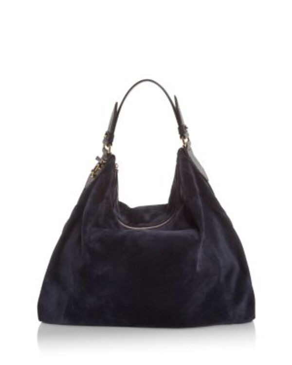 ジミーチュー レディース バッグ スエード Jimmy Choo Ana Suede Hobo Bag Navy ネイビー
