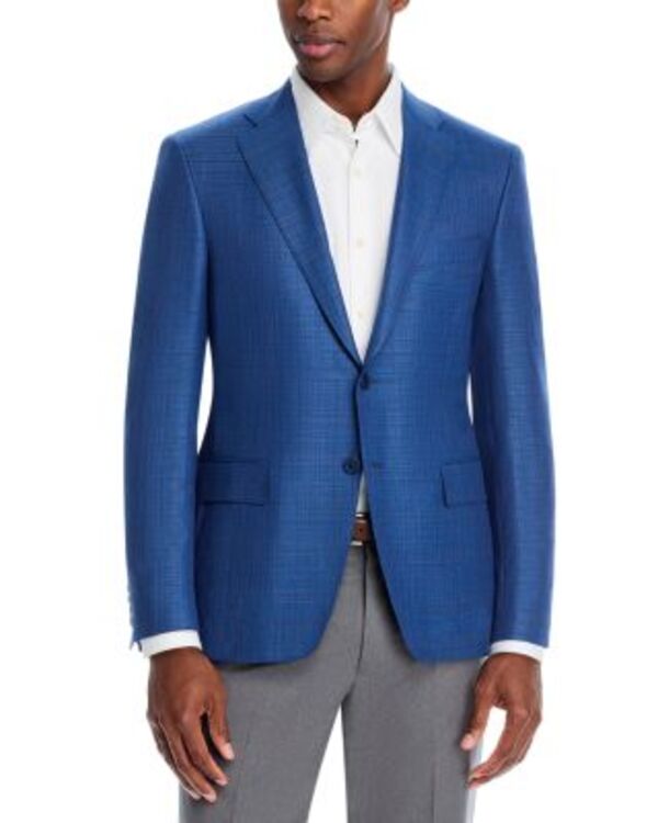 カナーリ メンズ アウター 上衣・上衣 厚地の外套 Canali Siena Basketweave Sport Coat Blue 青み