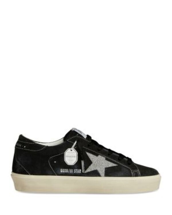 ゴールデングース レディース シューズ スニーカー Golden Goose Women's Hi Star Spur Sneakers Black/Silver ブラック｜ReVida 店