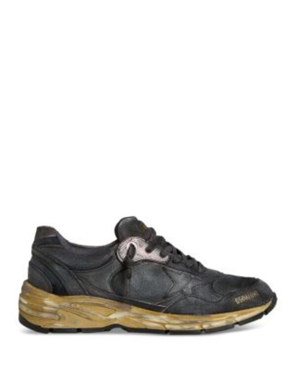 ゴールデングース レディース シューズ スニーカー なめし革 Golden Goose Women\u0027s Running Dad Leather Sneakers Black 黒いこと