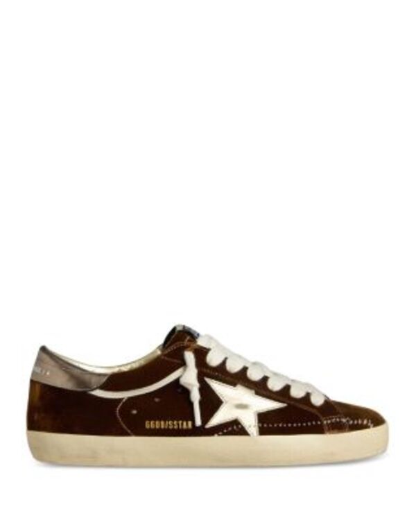 ゴールデングース レディース シューズ スニーカー 天鵞絨 Golden Goose Women\u0027super Star Velvet Up Low Top Sneakers Cognac