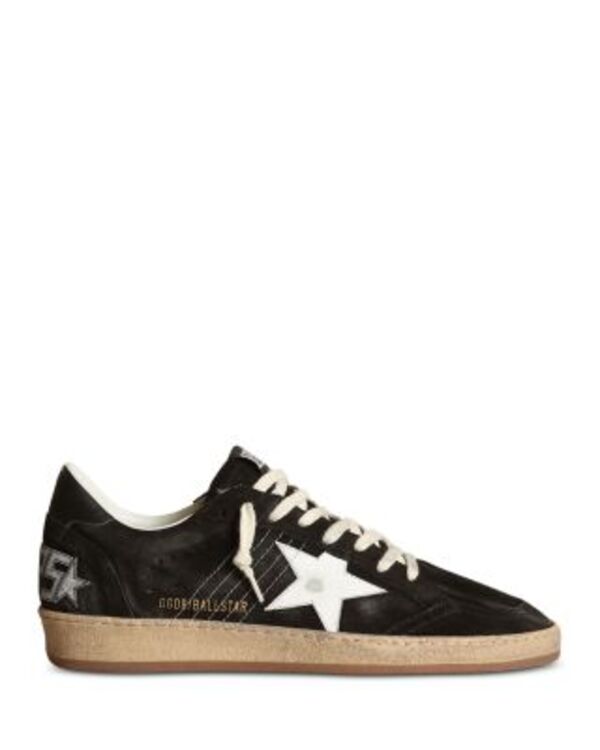 ゴールデングース メンズ シューズ スニーカー スエード Golden Goose Unisex Ballstar Suede Sneakers Black White ホワイト