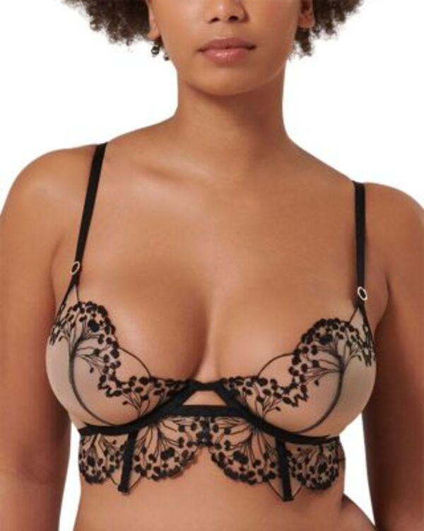 ブルーベラ レディース アンダーウェア ブラジャー Bluebella Marisa Underwire Bra Black/Sheer ブラック