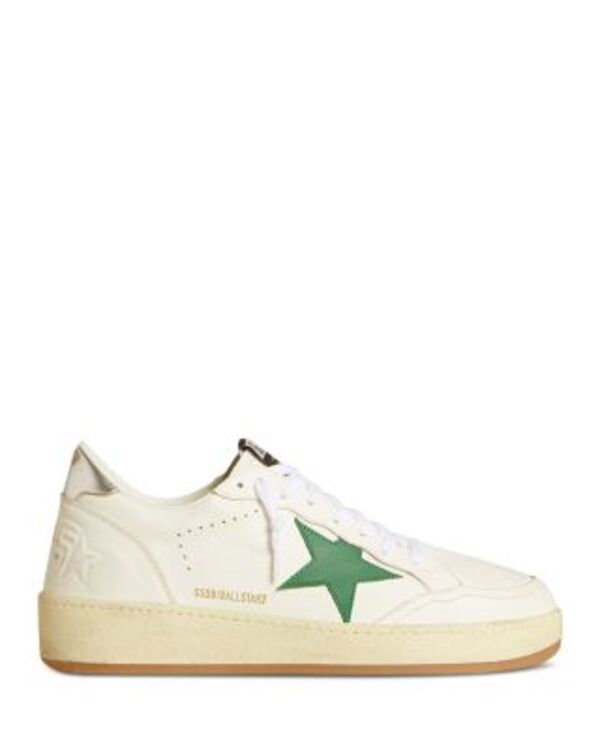 ゴールデングース メンズ シューズ スニーカー Golden Goose Men's Ball Star 2 Sneakers White Green ホワイト 101,900円
