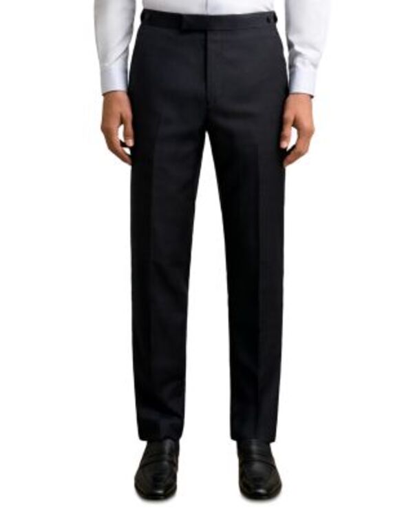 レイス メンズ ボトムス カジュアルパンツ スリムフィット ウール REISS Reef Slim Fit Prince of Wales Check Wool Trousers Navy ネイビー