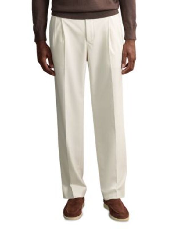 レイス メンズ ボトムス カジュアルパンツ リラックスフィット REISS Arden Relaxed Fitwill Trousers Ecru エクリュ