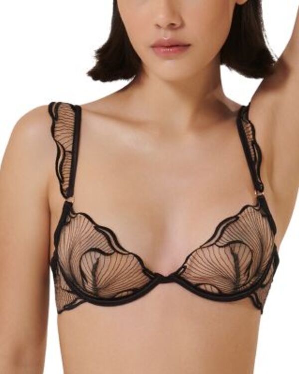 ブルーベラ レディース アンダーウェア ブラジャー Bluebella Marabel Wired Bra Black/Sheer ブラック