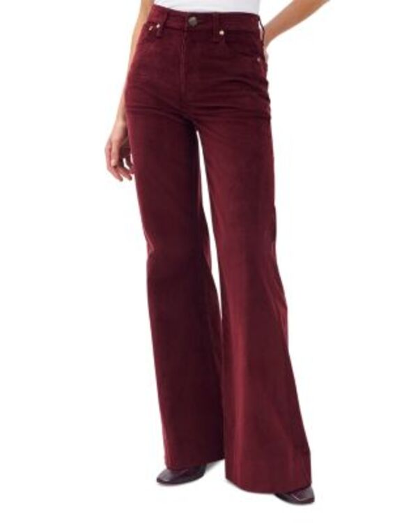 ラグアンドボーン レディース ボトムス カジュアルパンツ コーデュロイ rag & bone Skylar High Rise Corduroy Pants Burgundy バーガンディ