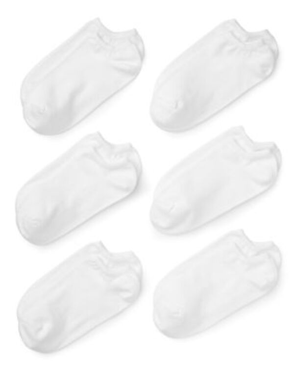 ヒュー レディース アンダーお召しもの ソックス HUE Liner Sockset of 6 White 白いこと