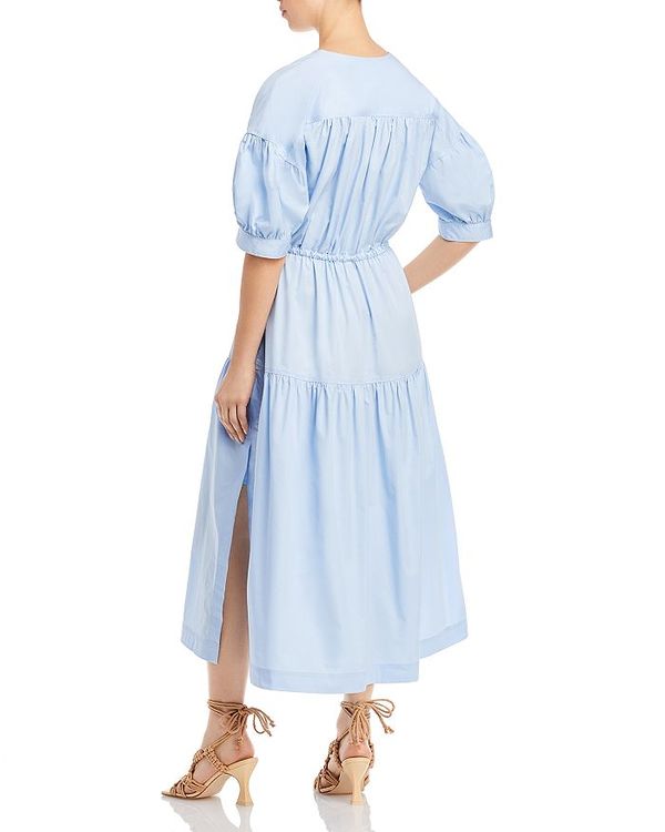 人気が高い トップス ワンピース レディース デレクラムテンクロスバイ Andie Blue Pale Dress Maxi Sleeve Puff ワンピース Williamsav Com