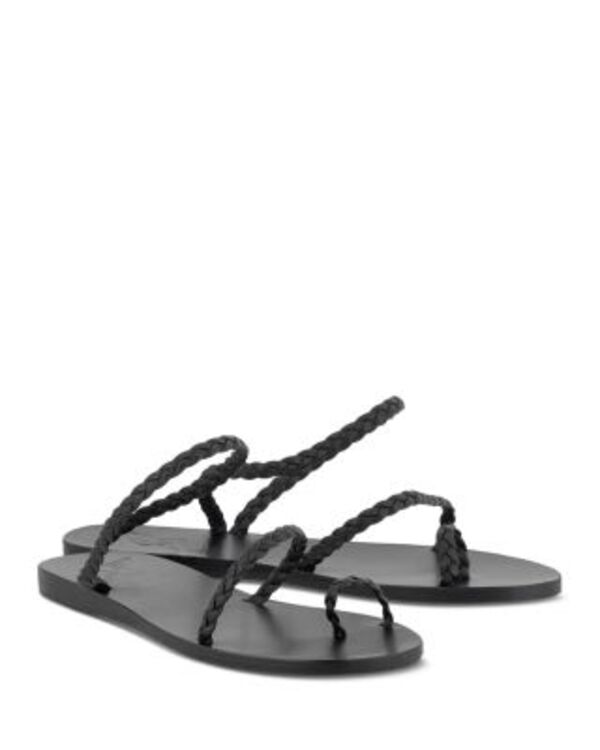 アンシエントグリークサンダル レディース シューズ Ancient Greek Sandals Women's Eleftheria Braided Strappy Sandals Black ブラック