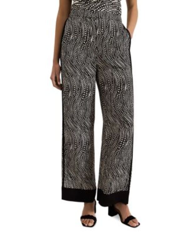 フェイズ・エイト レディース ボトムス カジュアルパンツ プリント Phaseight Mariana Chain Print Pants Black/Ivory アイボリー