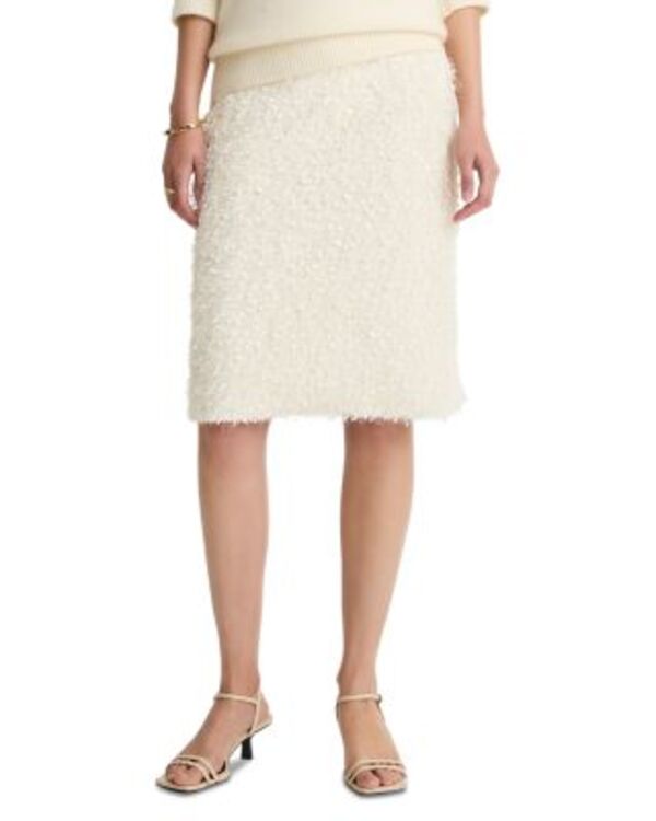 ヴィンス レディース ボトムスカート フリンジ Vince Feathery Fringe Skirt Light Cream クリーム|ReVida 店