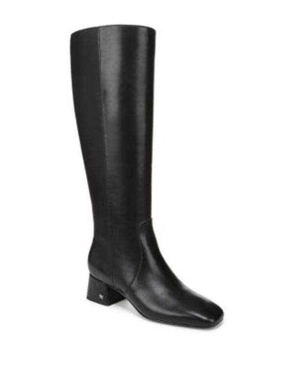 サムエデルマン レディース シューズ ブーツ・レインブーツ Sam Edelman Women's Porter Wide Calf Zip Riding Boots Black Leather ブラック
