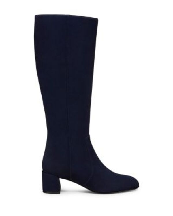 スチュアート ワイツマン レディース シューズ ブーツ・レインブーツ スエードクロス Stuart Weitzman Women\u0027s Maeve Suede Knee High Zip Boots Black 黒いこと