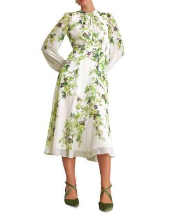 ホッブスロンドン レディース トップス ワンピース シルク HOBBS LONDON Pia Silk Dress Ivory Multi アイボリー|ReVida 店