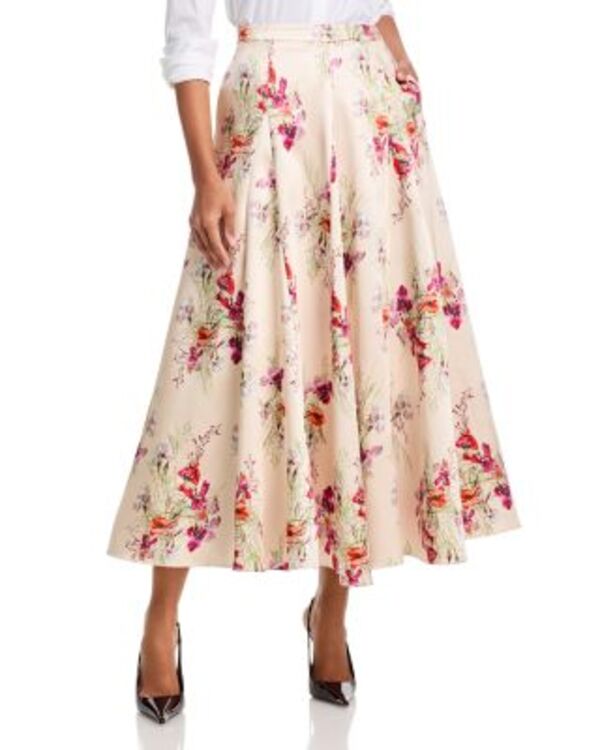 サンク ア セプト レディース ボトムスカート Cinq ? Sept Iris Bouquet Hilda Skirt Oatmilk Multi マルチカラー|ReVida 店
