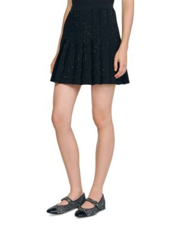 サンドロ レディース ボトムスカート プリーツイード Sandro Shortweed Pleated Skirt Black ブラック 38,870円