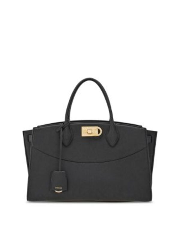 フェラガモ レディース バッグ FERRAGAMO Soft Studio Bag (L) Nero