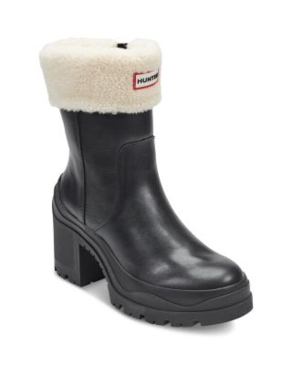 ハンター レディース シューズ ブーツ・レインブーツ Hunter Women's Marisol Waterproof Boots Black/Natural ブラック