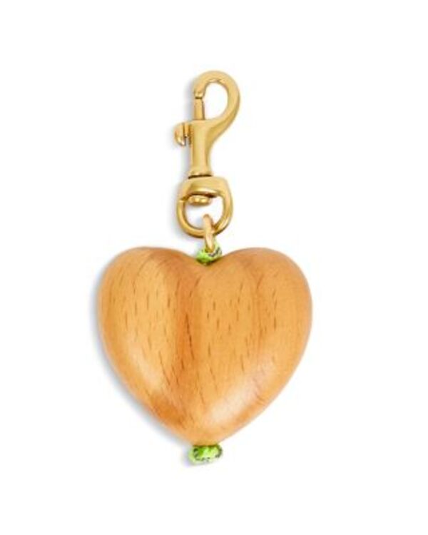 クレアブイ レディース バッグ Clare V. Grande Heart Key Charm Wood Heart