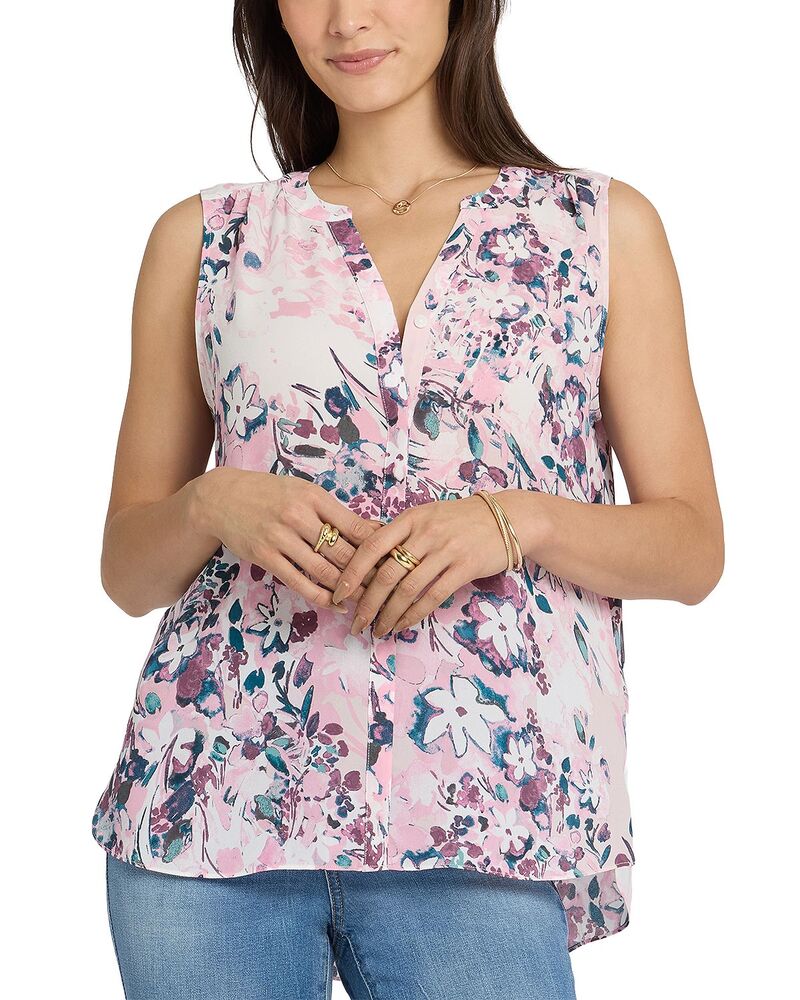 エヌワイディージェイ レディース トップス シャツ ノースリーブラウス NYDJ Sleeveless Pleat Back Blouse Floral Dreams