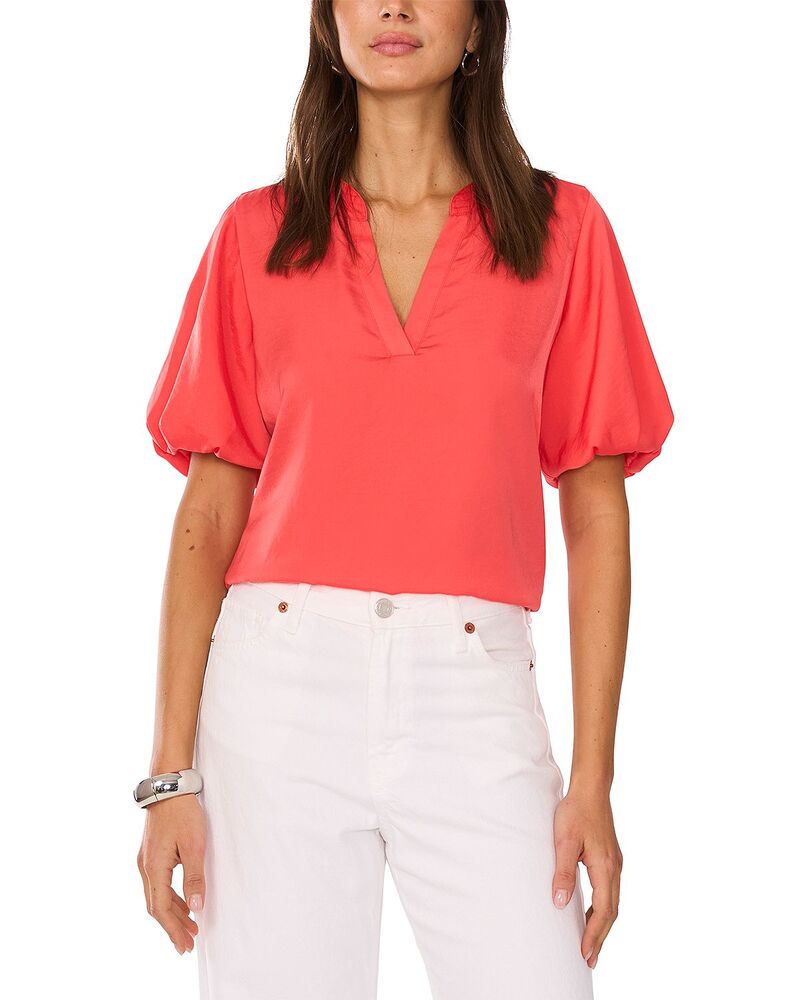 ヴィンスカムート レディース トップス シャツ VINCE CAMUTO Quarter Puff Sleeve Top Cayenne