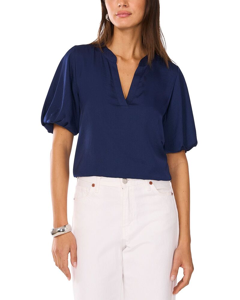 ヴィンスカムート レディース トップス シャツ VINCE CAMUTO Quarter Puff Sleeve Top Classic Navy ネイビー