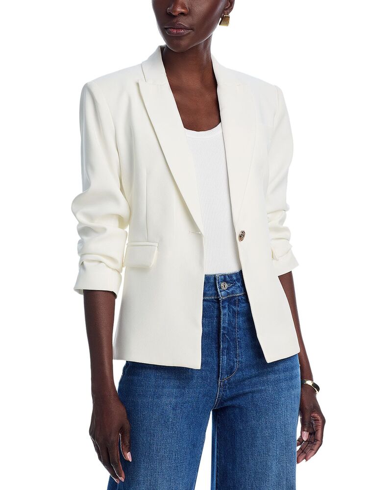 アクア レディース アウター ジャケット・ブルゾン ブレザー AQUA Side Button Blazer - Exclusive White ホワイト