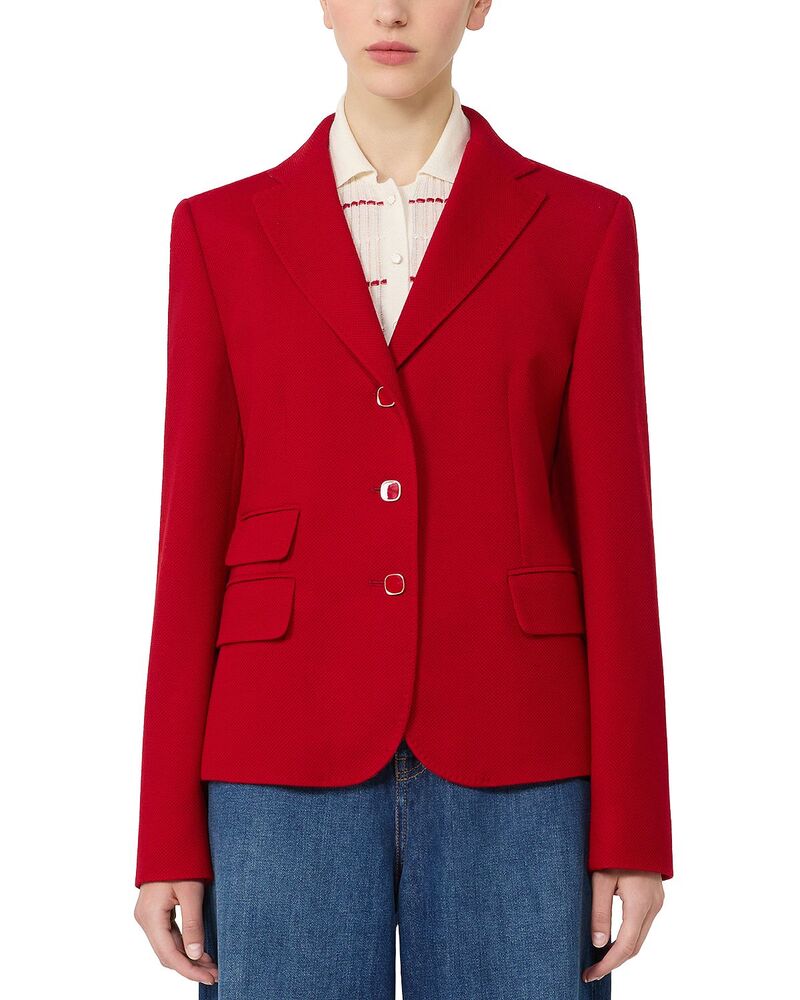 マックスマーラ レディース アウター ジャケット・ブルゾン ブレザー Max Mara Studio Mstemiro Blazered レッド