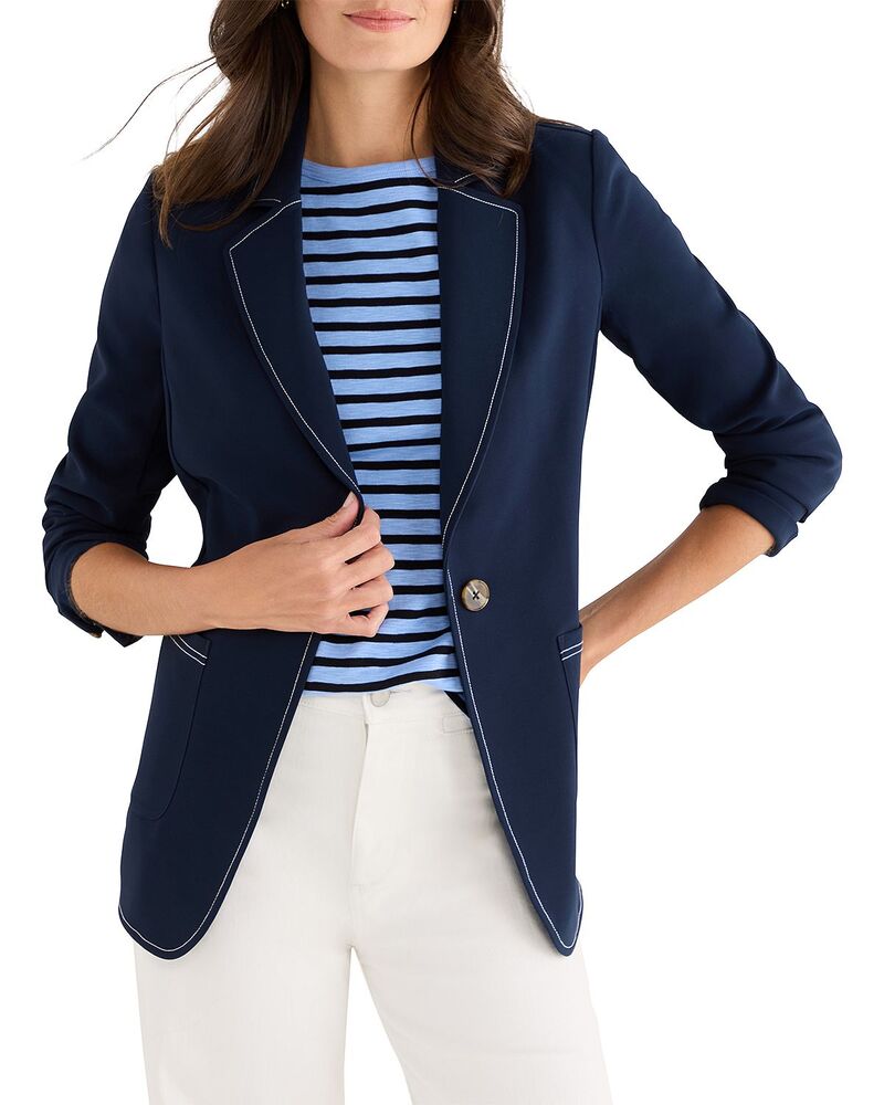 ニックプラスゾーイ レディース アウター ジャケット・ブルゾン ブレザー NIC+ZOE Sleek Accent Stitch Anywhere Blazer Dark Indigo インディゴ 34,970円