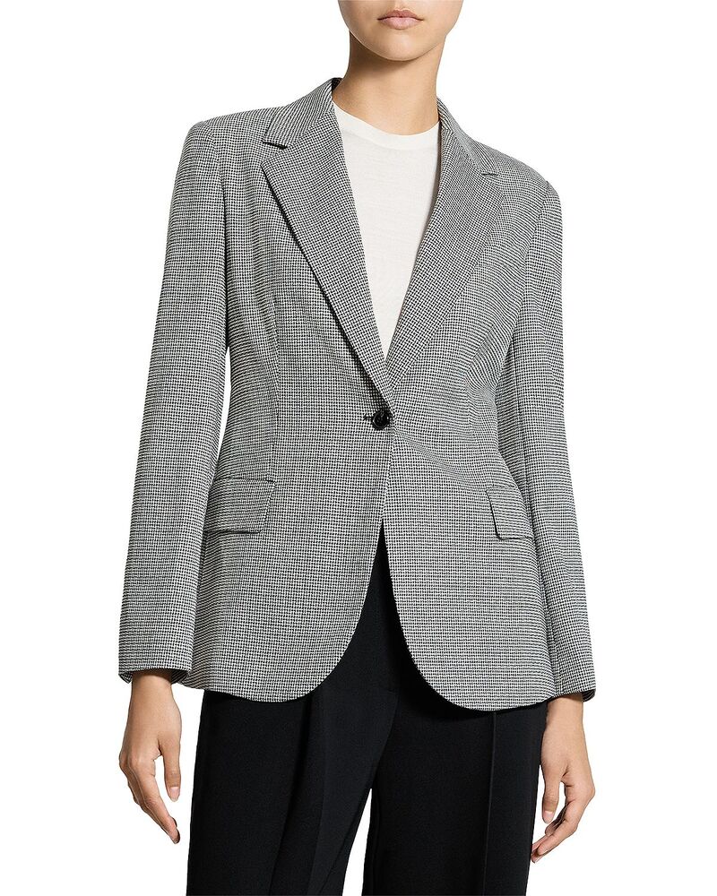 行動論理 レディース アウター 上衣・上衣 スポーツジャケット Theory Lynnia Relaxed Blazer Black Multi 黒いこと