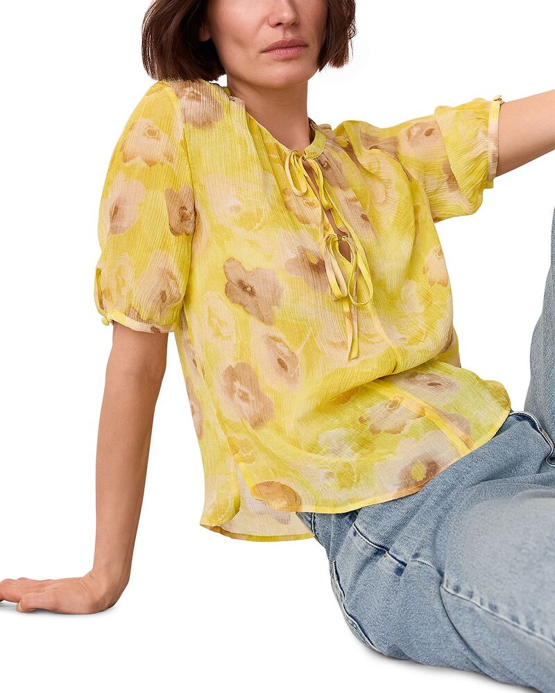 ホイッスルズ レディース トップス シャツ フラワー柄 ブラウス フラワー Whistlesunshine Floral Texture Blouse Yellow/Multi イエロー